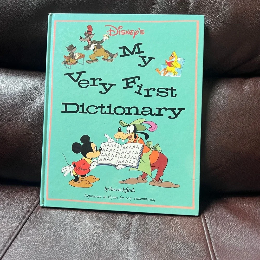 Disney's My Very First Dictionary by Vincent Jefferds - Vintage Educational Book